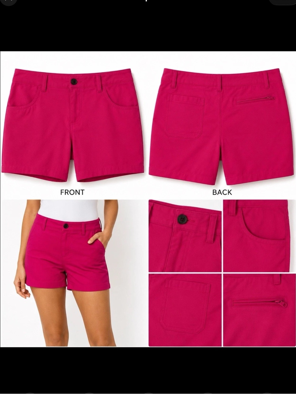 Reel Legends Performance Shorts Quick Dry Breezeway UPF 50 Magenta Womens L NWOT